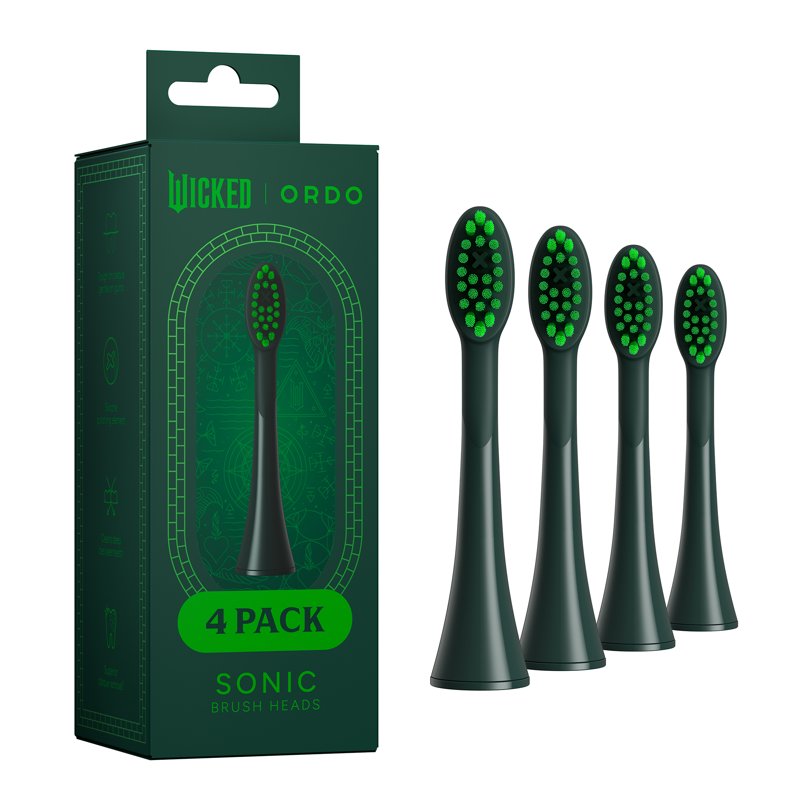 Sonic Toothbrush Replacement Heads - 4 Pack - Slim Bristle Design