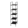 Freestanding 5-Tier Metal Storage Shelf - Square, Espresso Finish - Organize It All