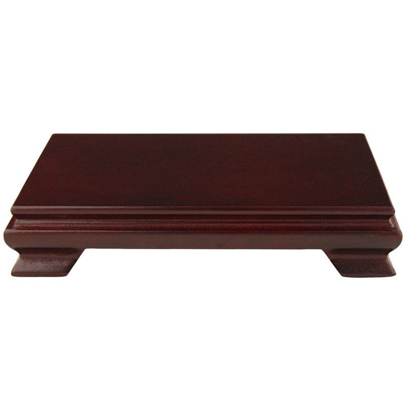 Rosewood Rectangular Stand - 8"W x 6"D for Displaying Decor