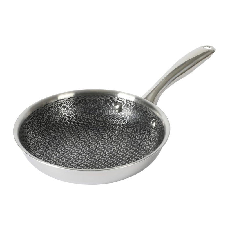 8-Inch Nonstick Stainless Steel Frying Pan - Induction Safe