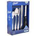 20-Piece Stainless Steel Flatware Set with Steak Knives - Silver
