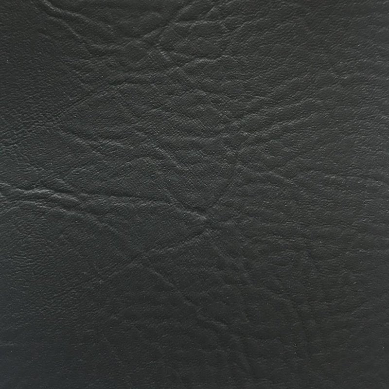 Vinyl Faux Leather Fabric by the Yard - 54 Inch Black Craft Material