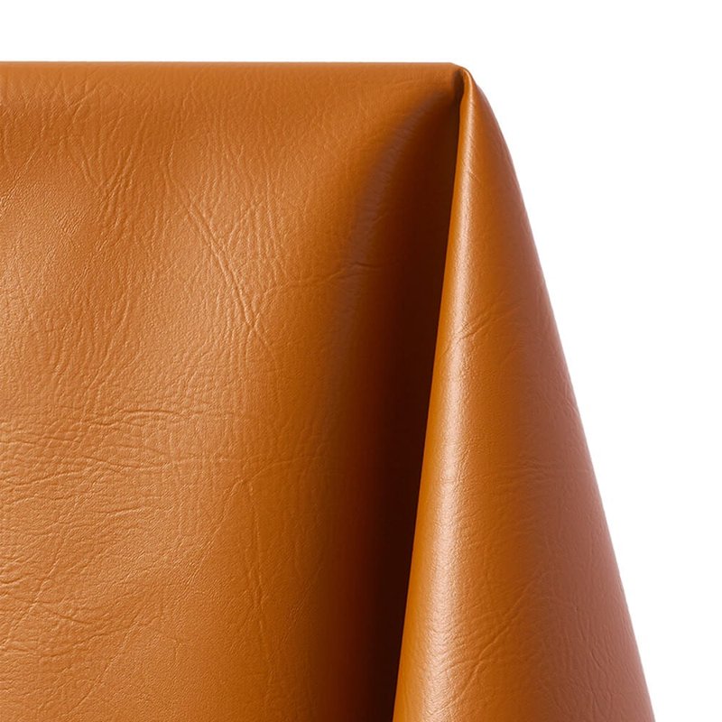Vinyl Faux Leather Fabric - 54 Inch Caramel Craft Material by the Yard