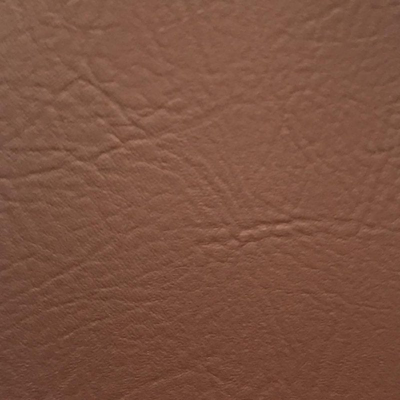 Vinyl Craft Fabric - 54 Inch Faux Leather Upholstery Material - Chestnut