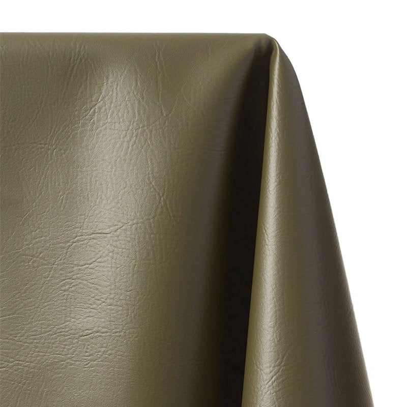 Vinyl Faux Leather Fabric - 54 Inch Olive Craft Material by the Yard