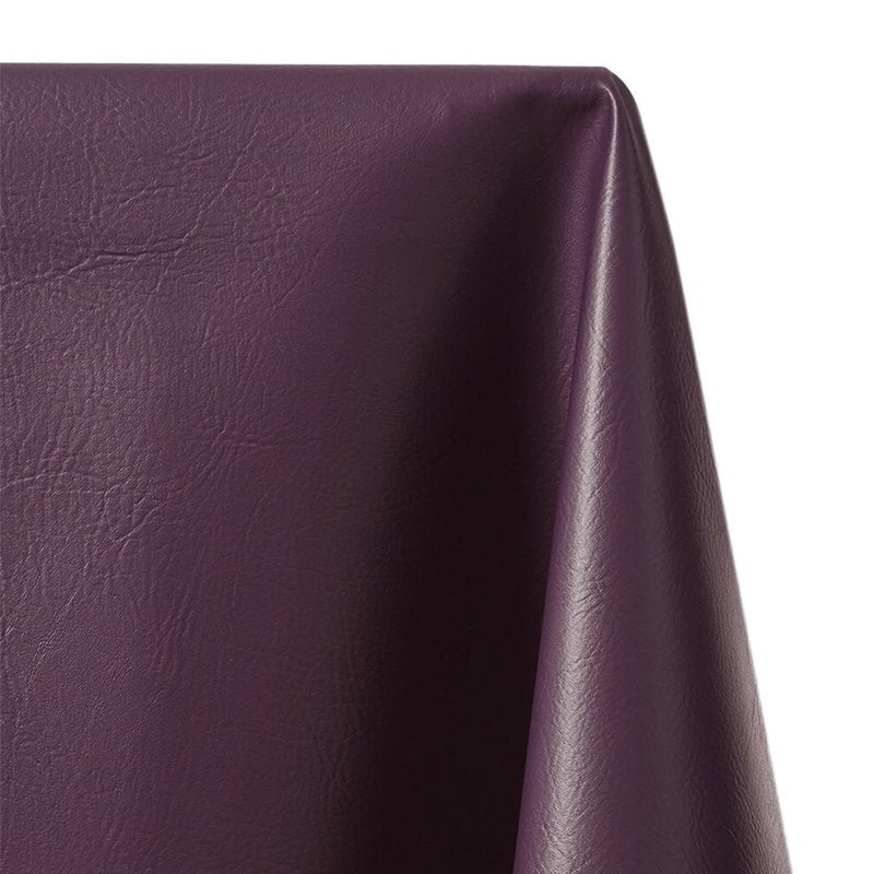 Vinyl Faux Leather Fabric - 54 Inch Wide, 100% Polyester - Plum - Craft Material