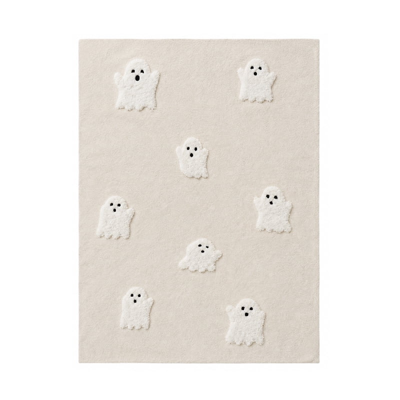 Halloween Ghost Doormat K - 15.8x23.6 Inch Non-Slip Absorbent Front Door Mat
