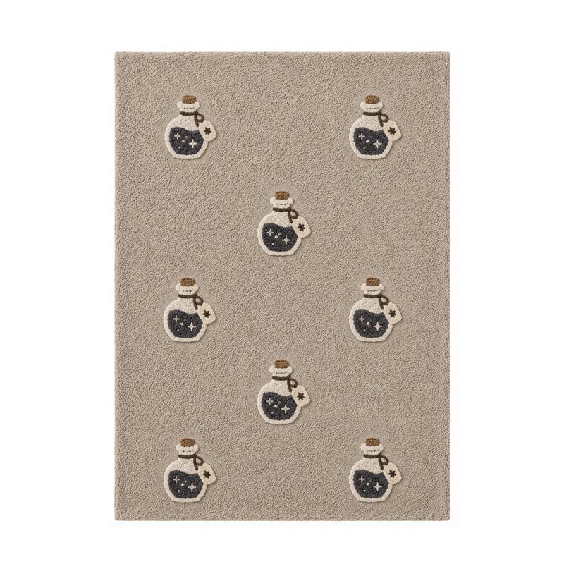 OutmaxHome Halloween Potion Jar Doormat - 15.8x23.6 Inch Non-Slip Indoor Outdoor Rug, Festive Halloween Decor, Variation O