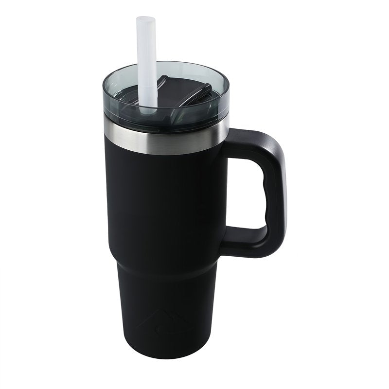18 oz Stainless Steel Insulated Tumbler with Handle - Black
