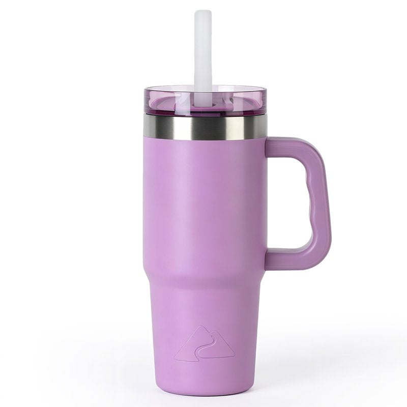 18 oz Stainless Steel Insulated Tumbler with Handle - Lilac