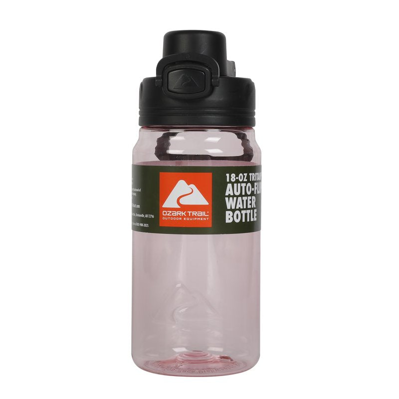 18 oz Tritan Plastic Flip-Top Water Bottle - Pink