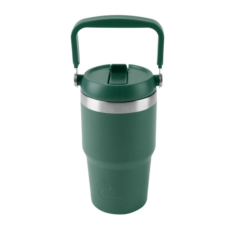 18oz Vacuum-Insulated Stainless Steel Tumbler with Swivel Handle - Dark Green
