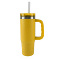 30 oz Stainless Steel Insulated Tumbler with Handle - Mustard Gold