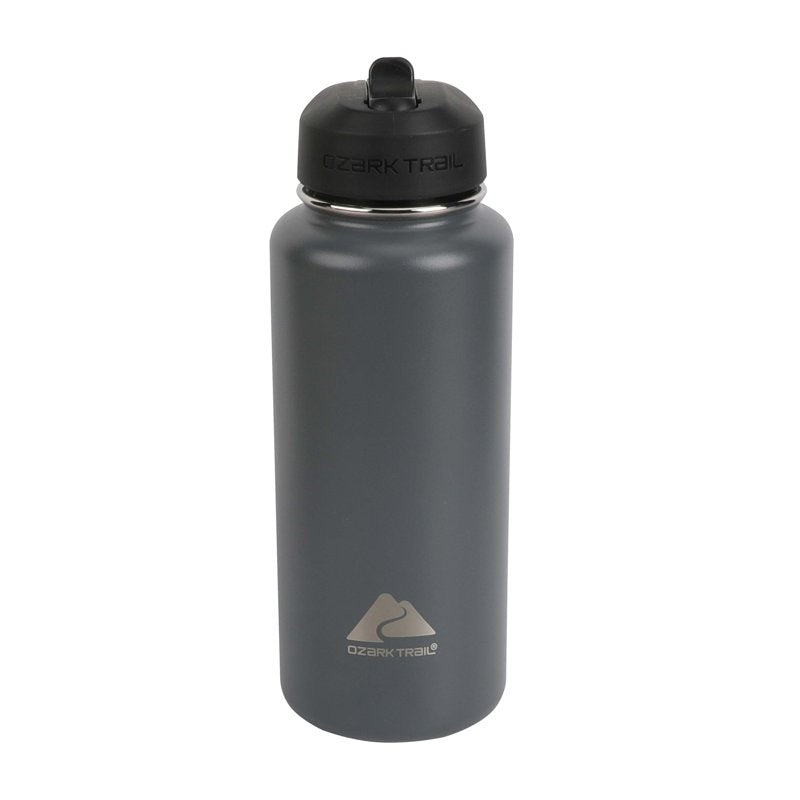 32 oz Insulated Stainless Steel Water Bottle with Flip Lid - Gray