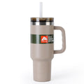 40 oz Stainless Steel Insulated Tumbler with Handle - Tan