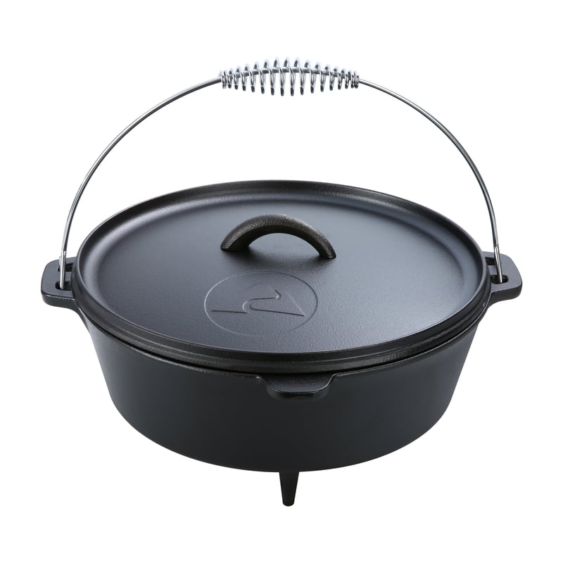 5-Quart Pre-Seasoned Nonstick Cast Iron Dutch Oven with Bail Handle