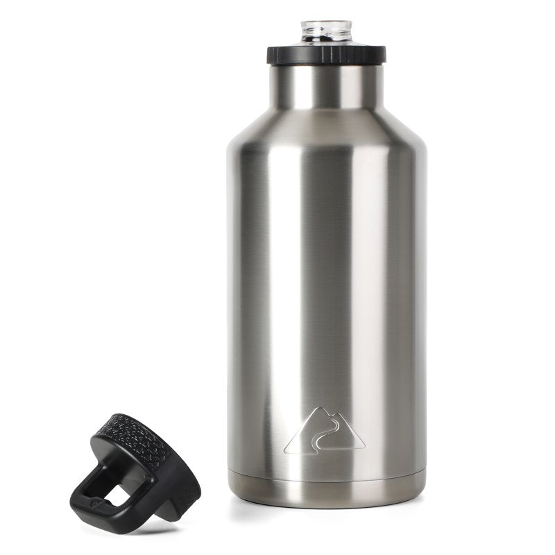 64 oz Stainless Steel Insulated Water Bottle - Leak-Proof Chug Lid