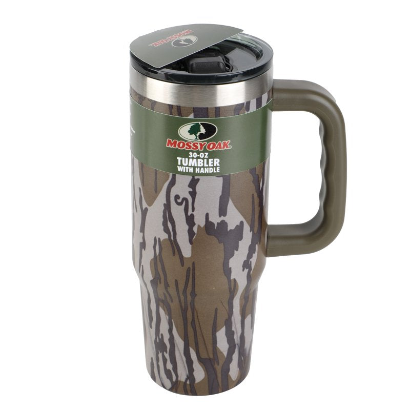 30oz Insulated Travel Tumbler with Handle - Bottomland Camo