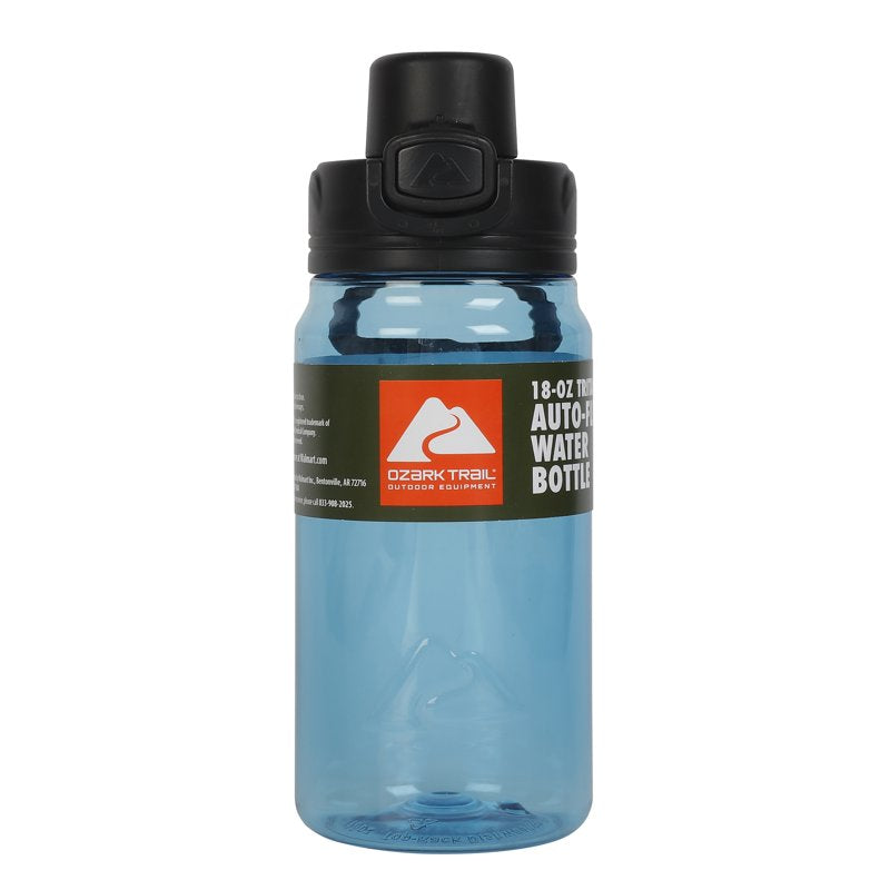 18 oz Tritan Plastic Water Bottle with Flip-Top Lid - Blue