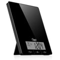 Digital Kitchen Scale with Clock & Humidity Gauge - 22 lbs