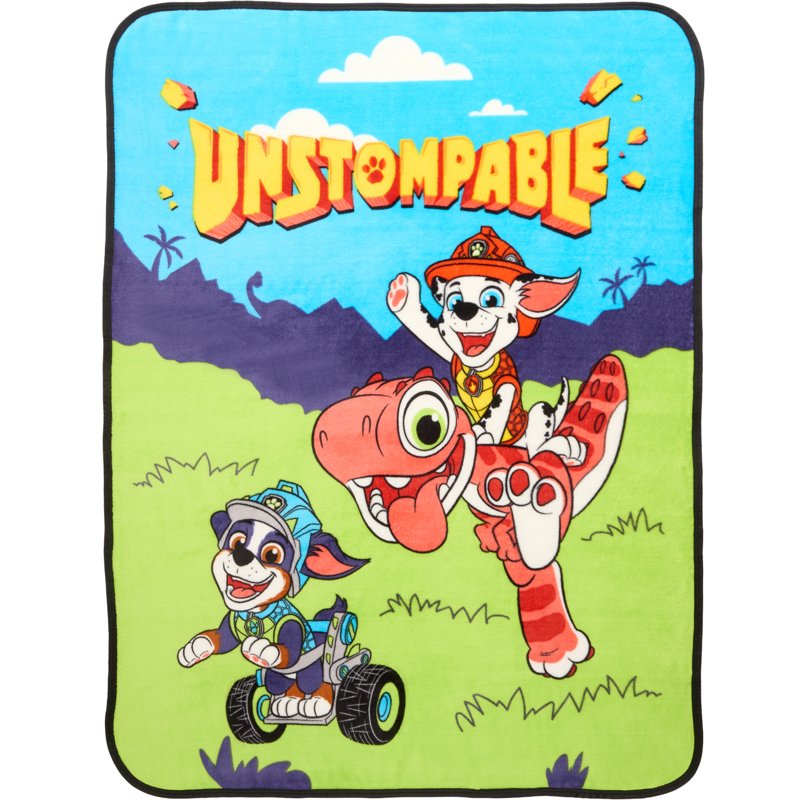 Kids Dino Print Fleece Throw Blanket 46x60 - PAW Patrol