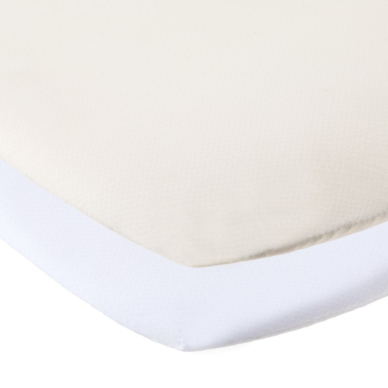White and Birch Fitted Bassinet Sheets - 180 Thread Count, 2 Pack