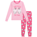 Pink Too Cute Girls Halloween Pajamas Set - 2T-12, Long Sleeve & Pants, 5-6