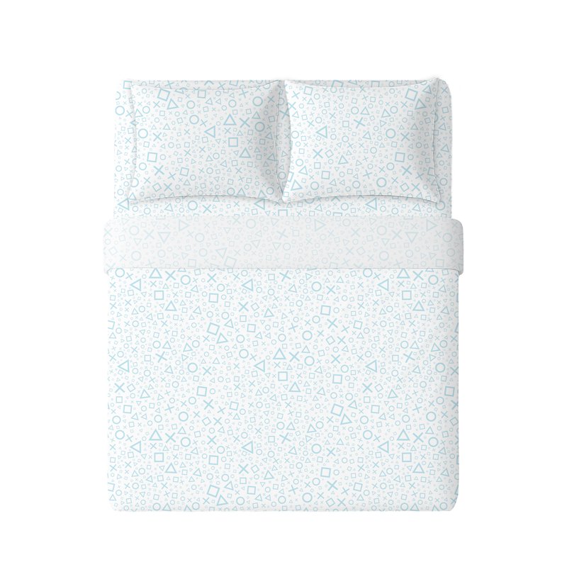 PlayStation Pearlescent Drift Kids Full Sheet Set with Pillowcases & Fitted Sheet