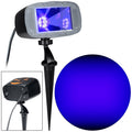 LED Flood Light with 2-Way Switch for Halloween Holiday Decor Black