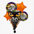 Halloween Balloon Bouquet - Spooky Eyes Mylar Balloons 5 Pack - Halloween Party Decorations