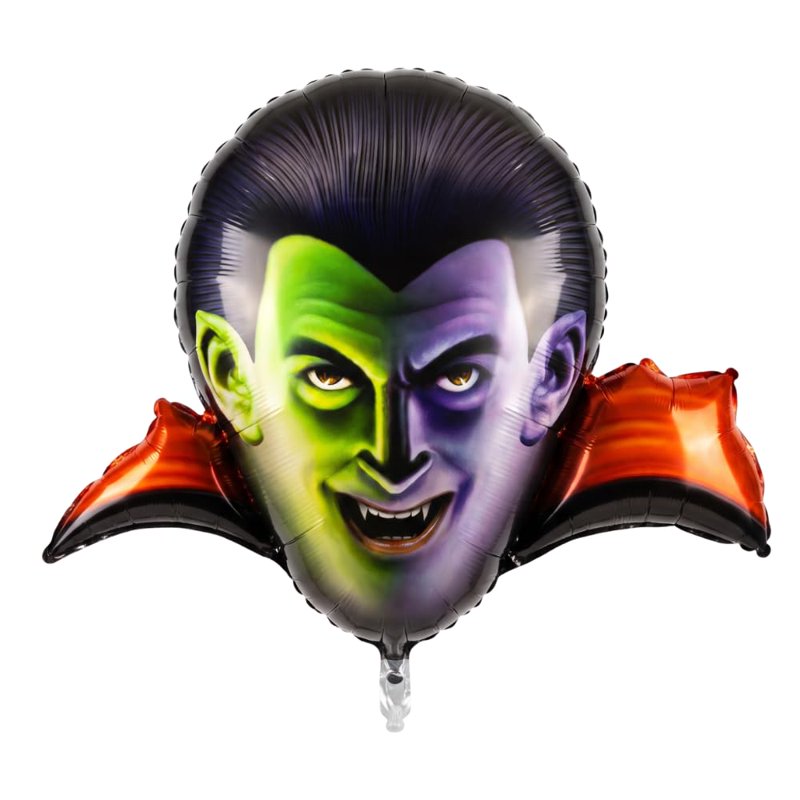 Halloween Dracula Mylar Balloon - 46 Inch Party Accessory with Variation of Pkg 1