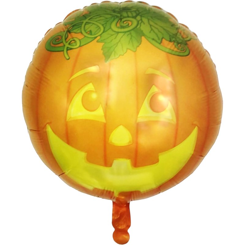 PMU Halloween Glowing Pumpkin 18-Inch Mylar Balloon - Variation of This Listing