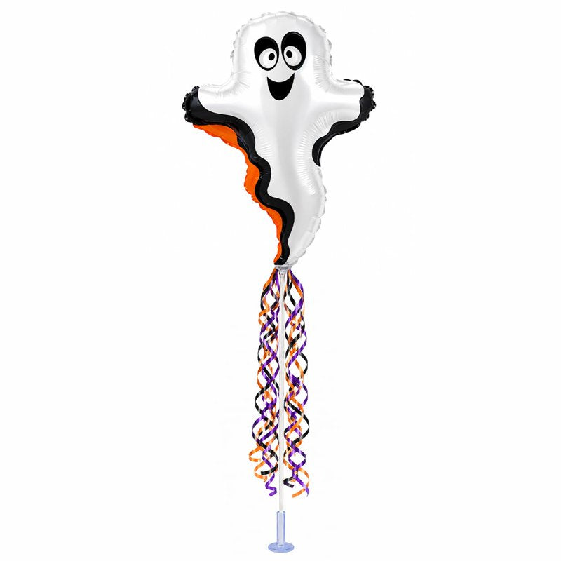 Halloween Glow Ghost Balloon - Pre-Inflated 12 Inch Mini Shape, Spooky Party Decor, Pkg of 1