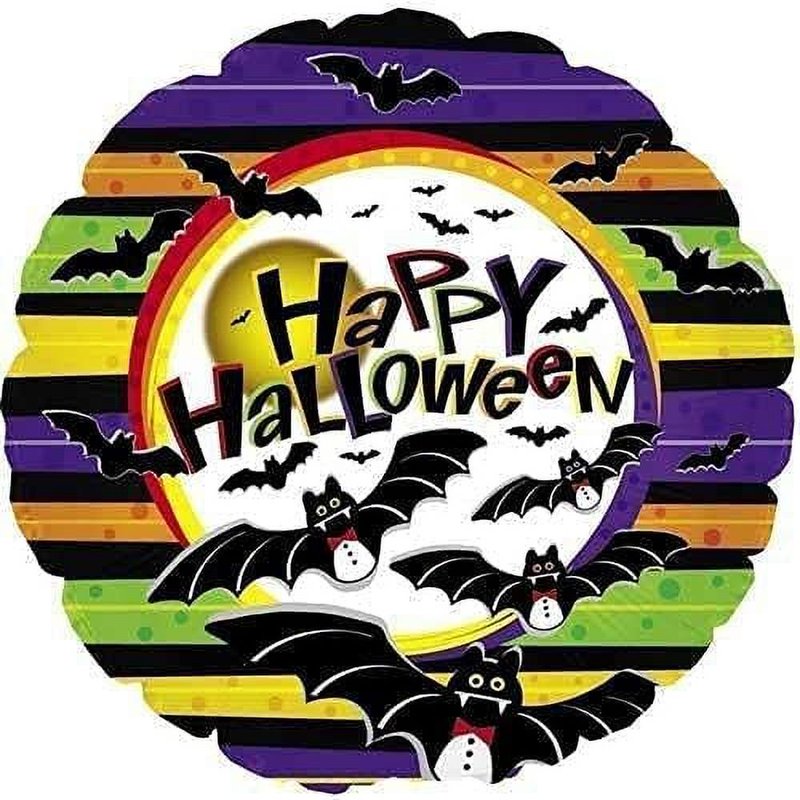 Halloween Vampire Bats Foil Balloons Pack of 10 - 18 Inch Mylar Party Decorations