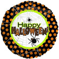 Halloween Spider Web Polka Dots Mylar Balloon Pack - 10 Count, 18 Inch