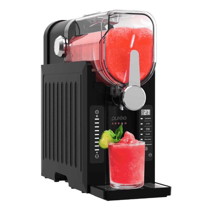 Slushie Machine & Soft Serve Ice Cream Maker - Black