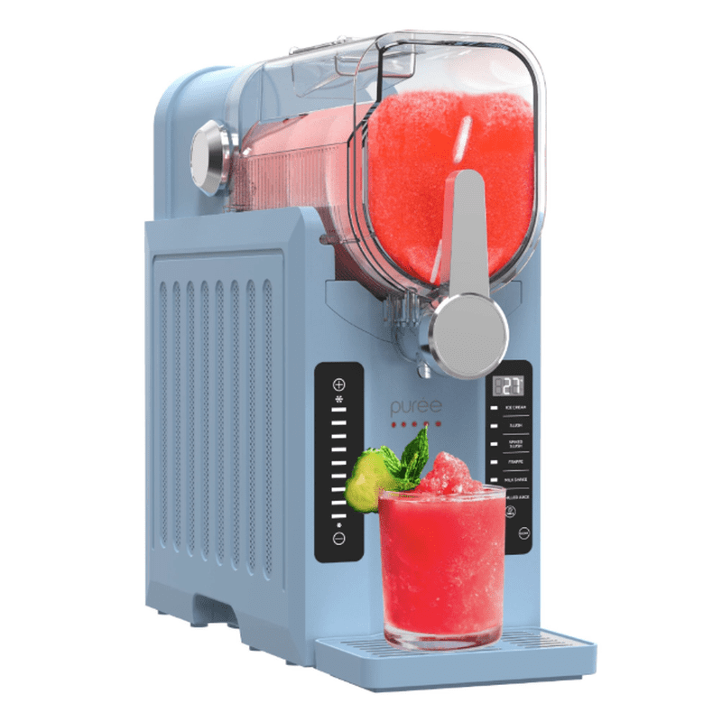 Slushie Machine & Soft Serve Ice Cream Maker - Blue