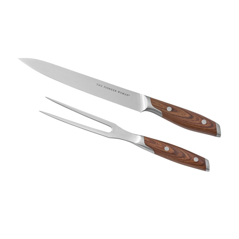 Stainless Steel Carving Set - 2-Piece Knife & Fork