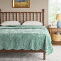 The Pioneer Woman Eloise Floral Velvet Quilt - King, Green River
