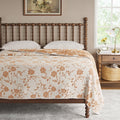 Reversible Floral Gauze Quilt King Amber Yellow/White - The Pioneer Woman