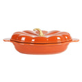 3-Quart Pumpkin Stoneware Baker with Lid - Orange