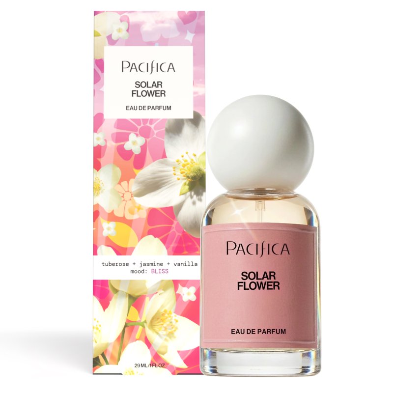 Solar Flower Eau De Parfum by Pacifica - Vegan Floral Scent, 1 fl oz
