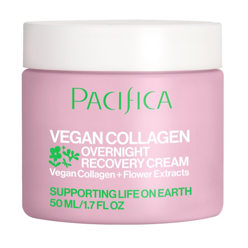 Overnight Vegan Collagen Recovery Cream for Aging Skin - 1.7 fl oz