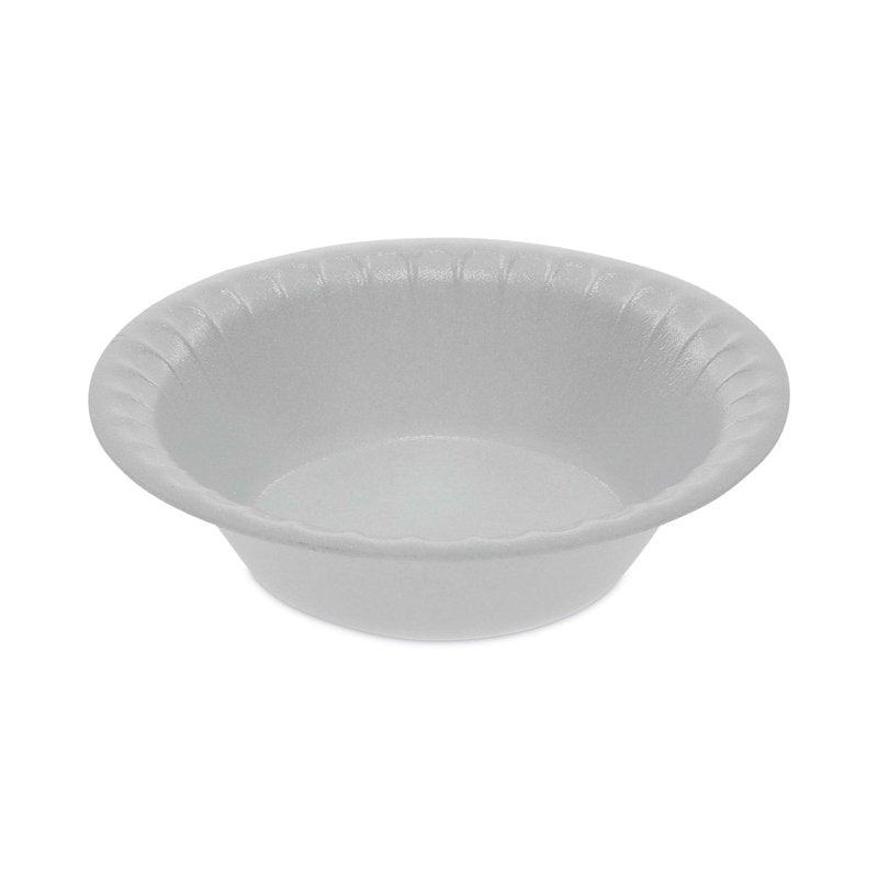 5 oz Satin Non-Laminated Foam Bowl - White, 1,250/Carton