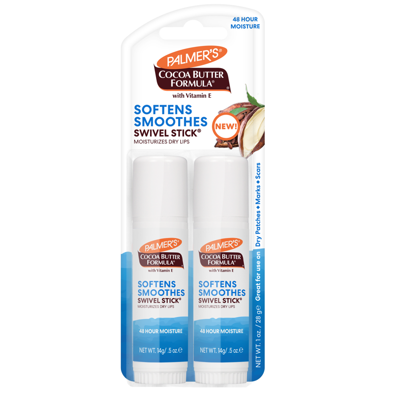Cocoa Butter Moisturizing Swivel Stick with Vitamin E - 2 Pack