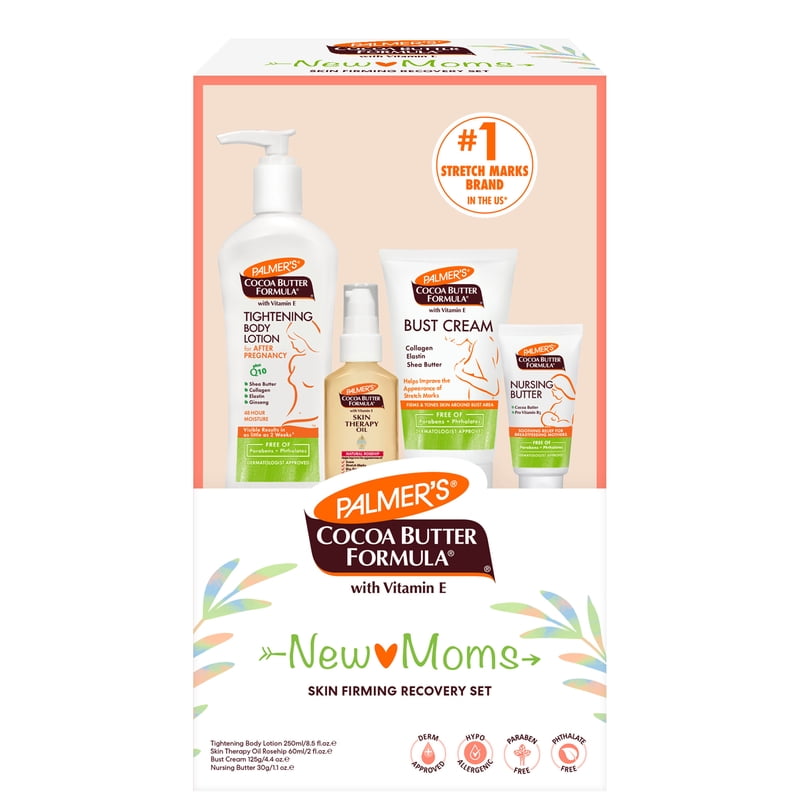 New Moms Skin Recovery Set - Firming Body Lotion & Nursing Butter