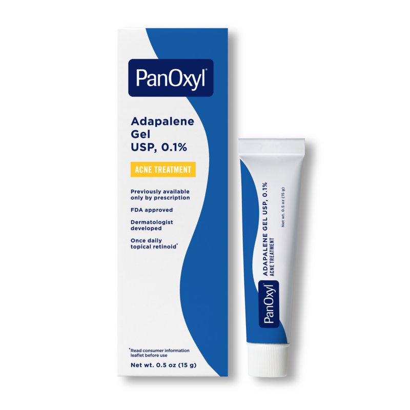 Adapalene 0.1% Gel Acne Treatment, Prescription-Strength Retinoid, 0.5 oz