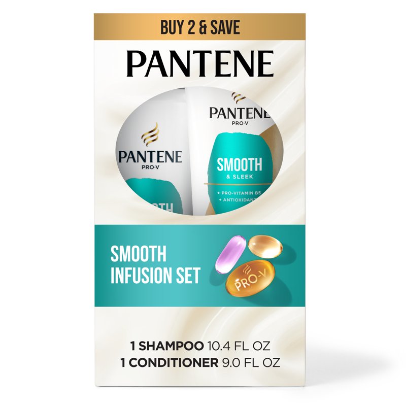 Smooth & Sleek Shampoo and Conditioner Set - 72 Hour Frizz Control