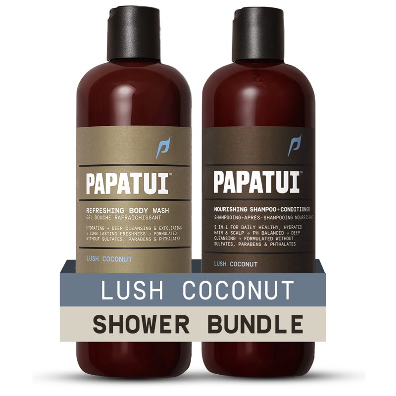 Lush Coconut Body Wash & 2-in-1 Shampoo Conditioner Bundle