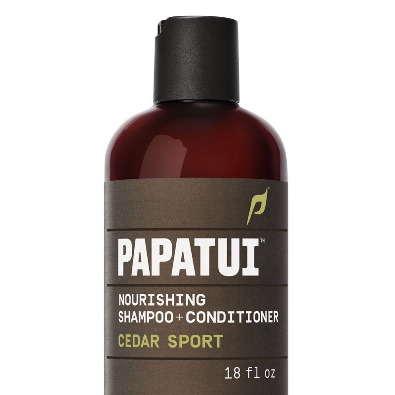 Men's 2-in-1 Shampoo and Conditioner, Cedar Sport, 18 oz - Sulfate-Free